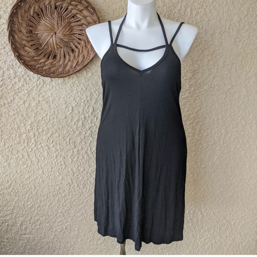 Trina Turk Black multi-Strap Sleeveless Dress Size Large